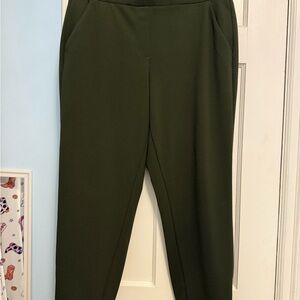 LOFT Dark Green Women's Trousers